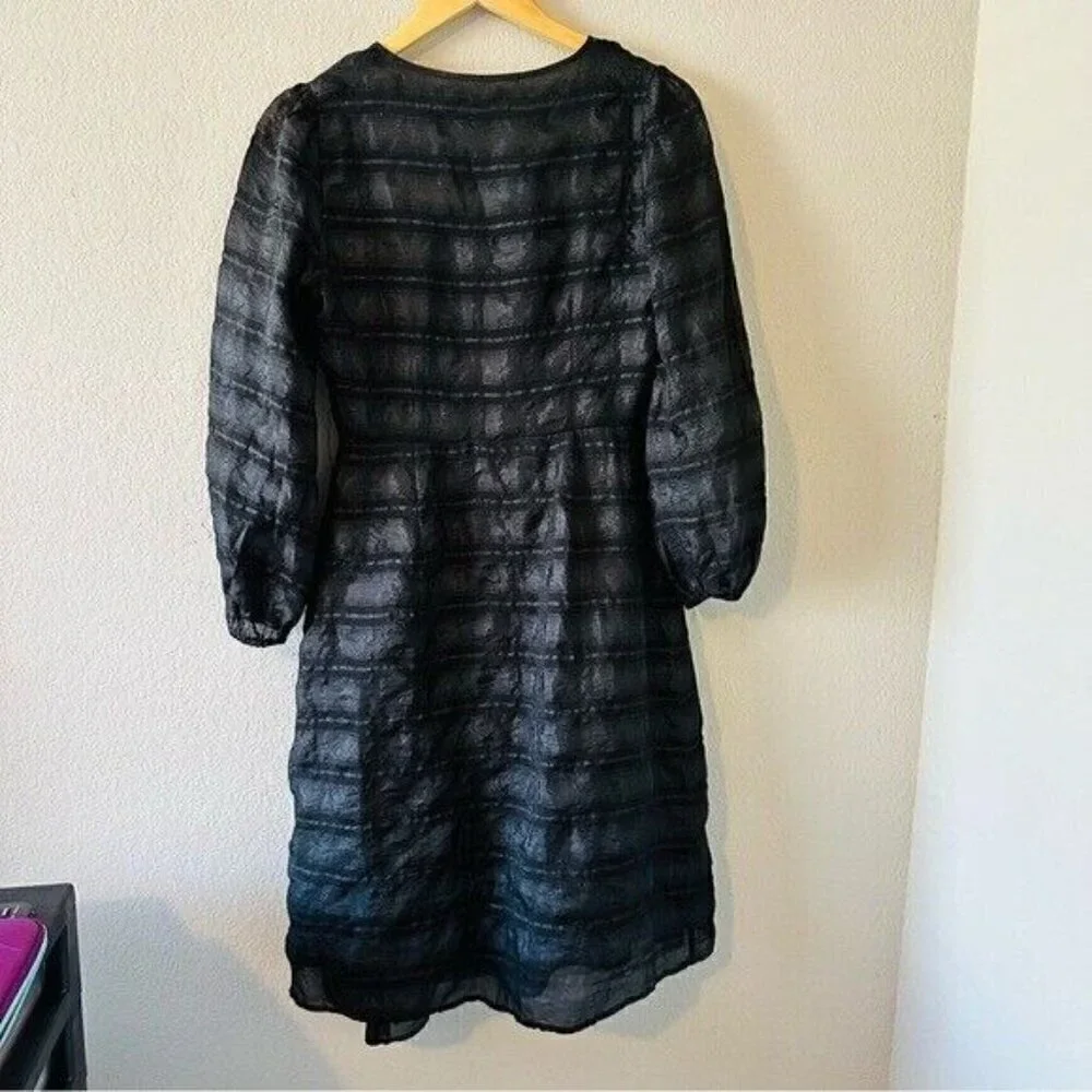 Glamorous Check Midaxi Wrap Dress Black Size 6